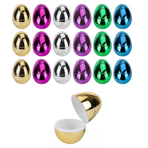 Fillable metallic easter eggs - fillable,