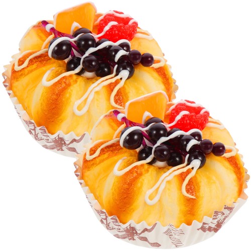 2pcs fake cake adornment - fake,