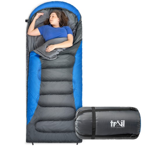 Trail hooded sleeping bag - hooded,