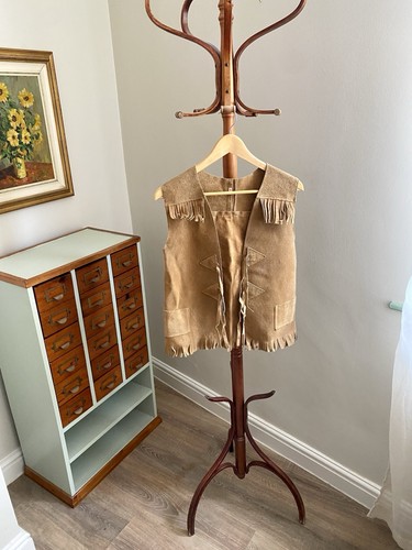 Vintage real suede - real, boho
