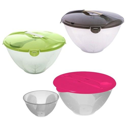 Salad storage bowl set round - salad,
