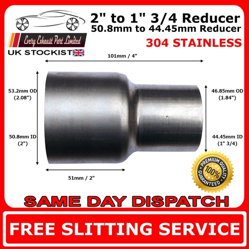 75 stainless steel - 2", to