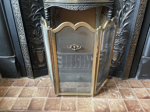 Fabulous 1900s fireguard brass - fabulous,