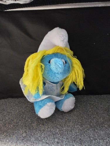 Vintage smurf plush soft - 5”,
