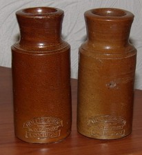 2 ANTIQUE SALTGLAZE STONEWARE