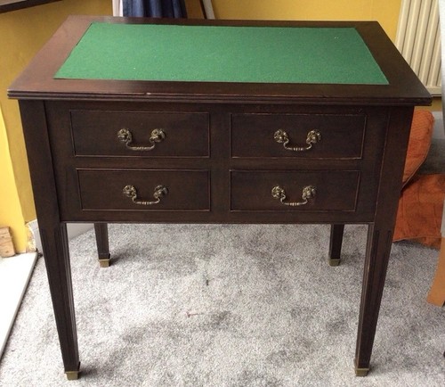 Antique mahogany hall console - mahogany,