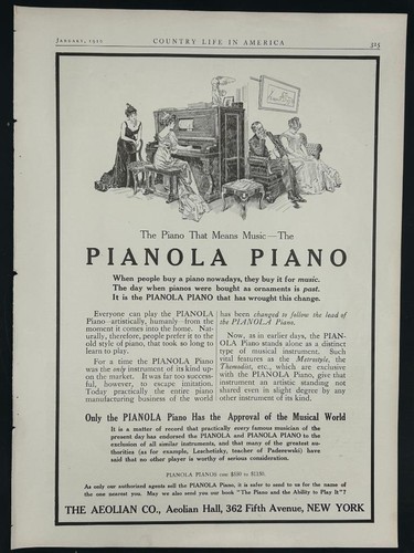 Magazine 1910 aeolian - -,