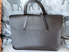 Dark Brown Leather Satchel
