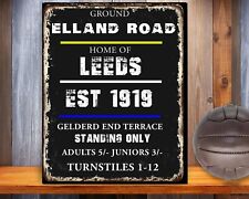Leeds United Stadium Football  Vintage Metal Wall SIGN RSS4