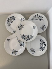 5 MZ Made In Czechoslovakia Side/ Cake/ Dessert Plates Floral Fine China 6.75”.