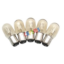 5PCS Light Bulbs for Singer Home Sewing Machine 15W 220 Volts Push In Type