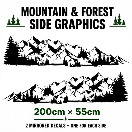 Mountain forest deer - 2x,
