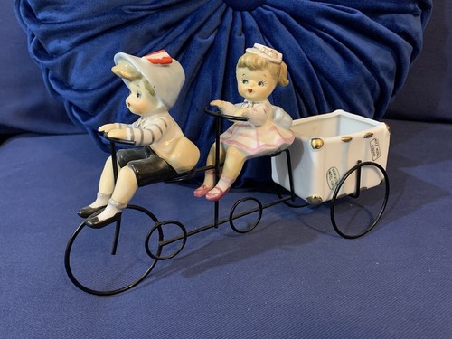 Vintage 1958 lefton boy girl - lefton,