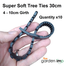 10 x Tree Ties Soft Rubber