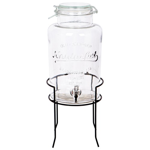 Glass drinks dispenser with - glass,
