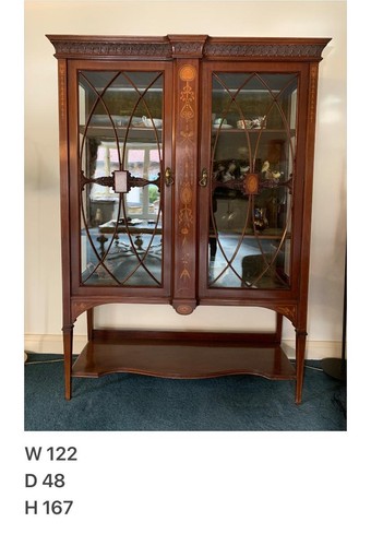 Antique inlaid mahogany - inlaid,