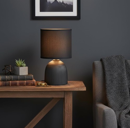 Mini ribbed bedside lamp - mini,