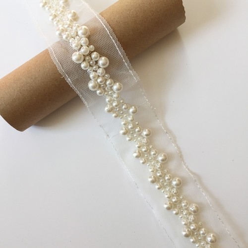 Beaded pearl trim - beaded,