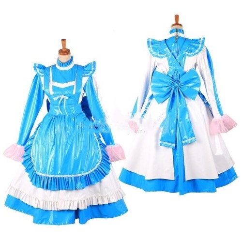 Sissy girl maid - blue, pvc