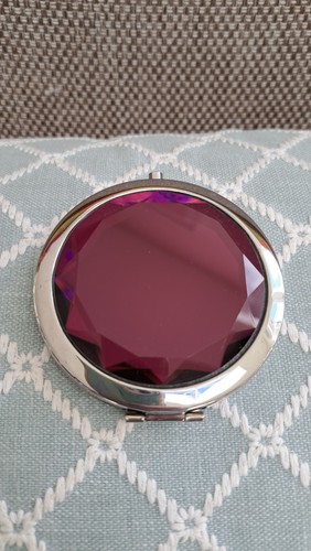 Purple crystal double compact - double,