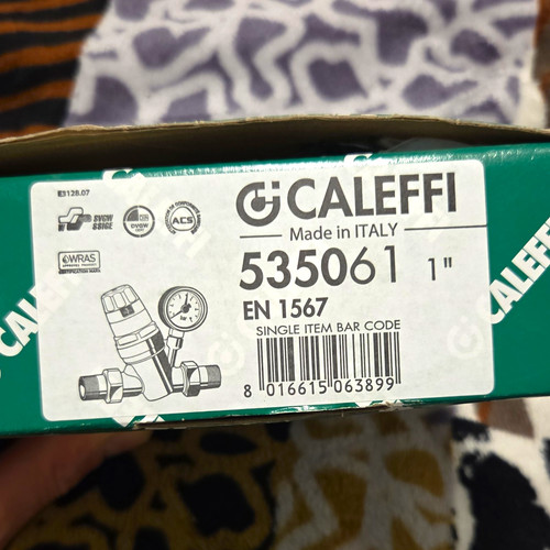 Caleffi 535061 1in brass - caleffi,