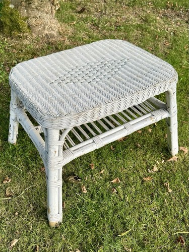 Vintage wicker coffee table - wicker,