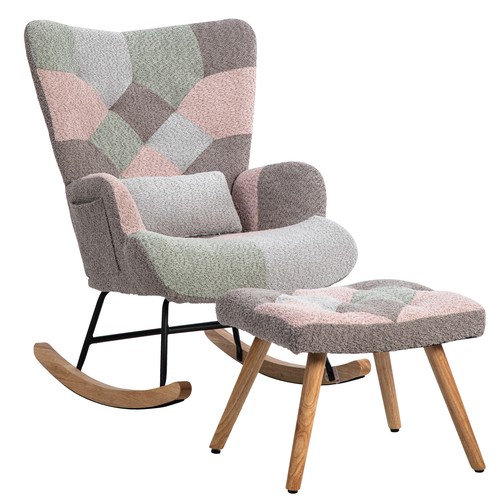 Rocking chair with footstool - chair,