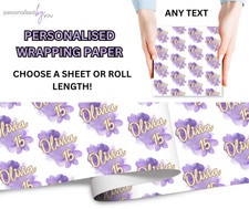 Personalised gold purple - personalised,