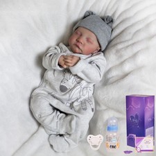 Real Life Reborn Baby Dolls Vinyl Silicone Soft Realistic Newborn Boy Doll Gift