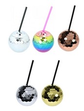 Disco ball drinking balls cups - drinking,