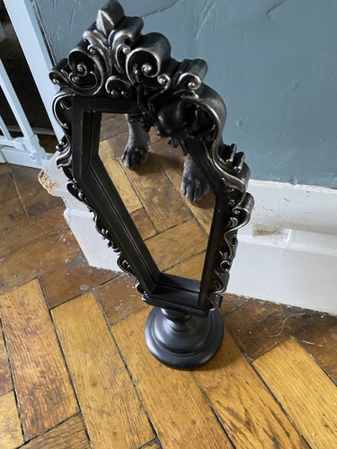 Gothic mirror with - bat, design