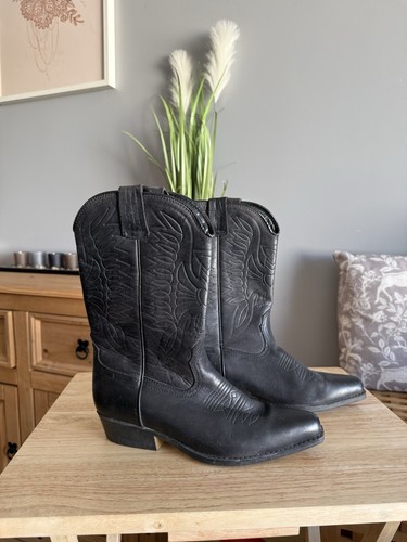 Joe sanchez black leather - black,