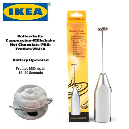 Silver milk frother coffee - frother,