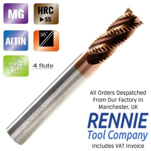 Solid carbide roughing flute - solid,