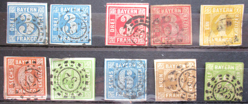 Bavaria 1849 various - various, early