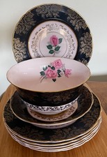 TUSCAN Fine English Bone China - Pink Rose - Part Tea Set - 1960s