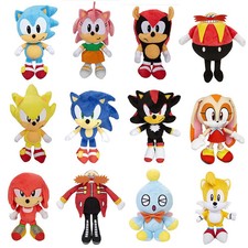 NEU Sonic the Hedgehog Plush Tails Knuckles Shadow 12" Stuffed SEGA Licensed Toy