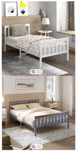 Wooden bed frame - frame, single
