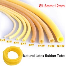 1M-100 Meter Natural Latex Rubber Tube Ø1.6mm to 12mm Elastic Band