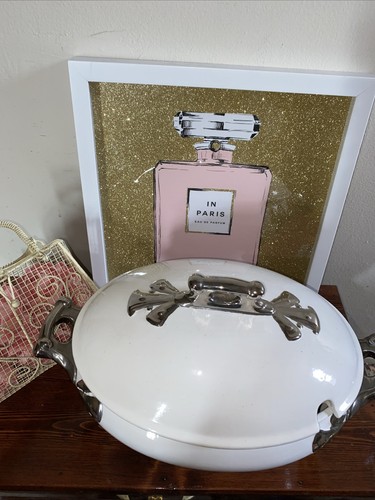 Beautiful white with silver - white,