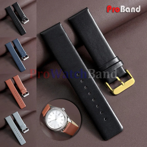 Leather watch strap - strap, for
