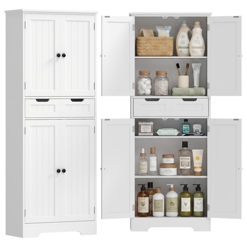 Tall bathroom cabinet storage - bathroom,