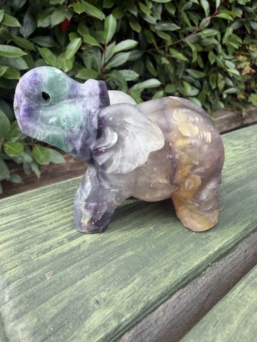 Fluorite elephant - fluorite,