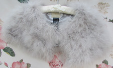 *Jenny Packham Grey  FEATHER Bridal Shrug Shawl STOLE 8/10/12 £60 Worn Once
