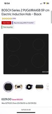BOSCH Series 2 PUG61RAA5B 59 cm Electric Induction Hob - Black
