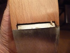 VINTAGE , 8 INC HEAVY HARDWOOD  BLOCK PLANE, WITH STEEL FRONT SOLE