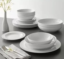 White by Denby 16 Piece Porcelain Dinnerware Set