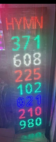 Digital hymn board - hymn,