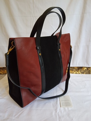 Fossil cow hide leather - fossil, suede