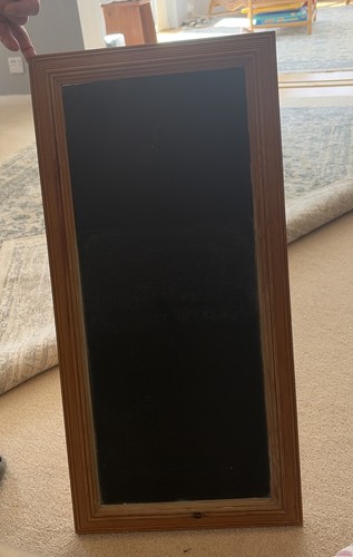 Wooden framed chalkboard 68cm - framed,